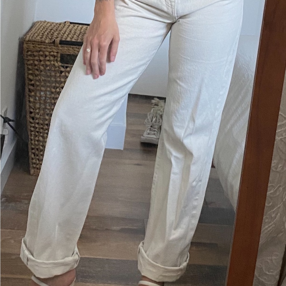 Imogene + Willie Catherine Natural Selvage Rinse - Sz 25 (raw hem!!)
